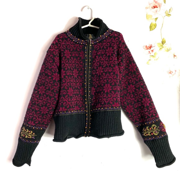 Icelandic Design Jackets & Blazers - Wool Icelandic Design Zip Sweater Jacket